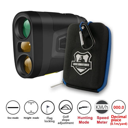 ARTBULL Golf Laser Rangefinder 1000M Telescope with Flag-Lock Slope and Pin Distance Meter for Hunting Monocular
