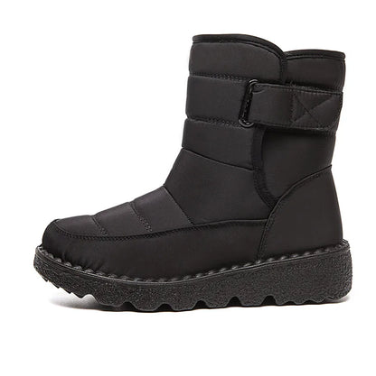 2024 Women's Winter Snow Boots – Waterproof, Warm Fur Ankle Boots in Korean Style