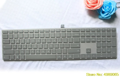 Microsoft Surface Studio Wireless Bluetooth Keyboard Cover - Transparent TPU Full-Size Keyboard Protector