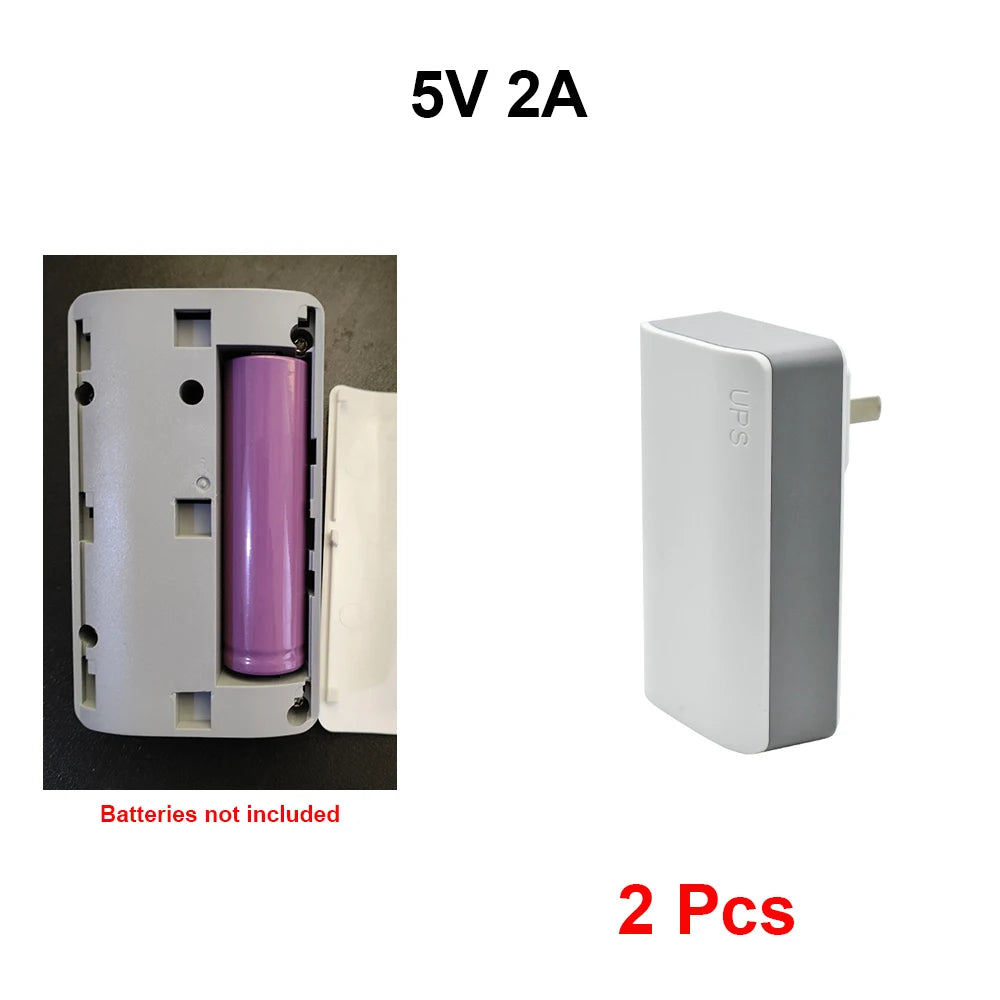 UPS Security Camera Power Cable - 12V 2A Backup Power Supply for CCTV During Power Outages, Battery Not Included