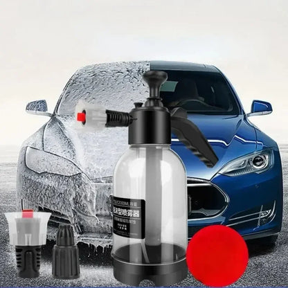 2L Handheld Foam Sprayer – Car Wash Air Pressure Watering Can, Plastic Disinfection & Cleaning Tool