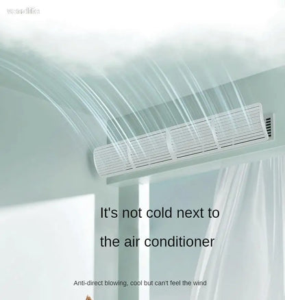 Central AC Air Conditioner Outlet Baffle – Universal Duct Windshield Deflector, Anti-Direct Blowing Grille