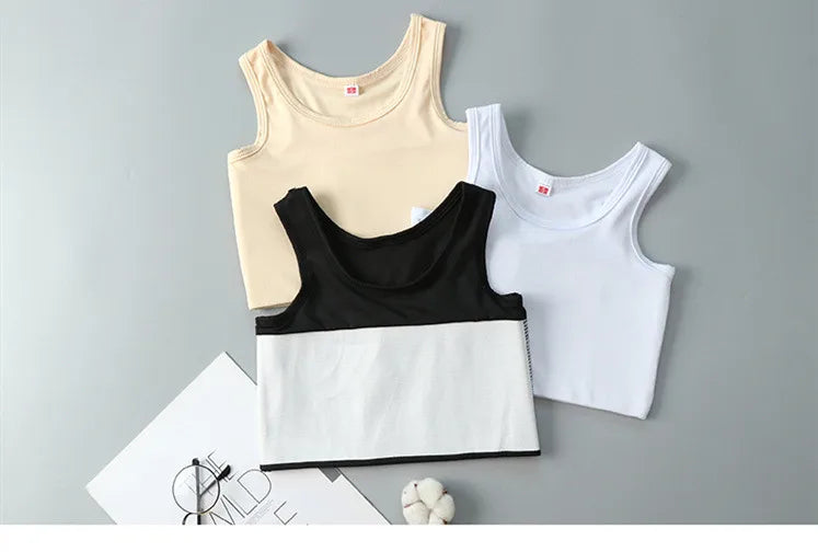 Women’s Half-Length Corset Top – Pullover Breast Binder with Bandage Tank Vest for Lesbian & Trans FTM
