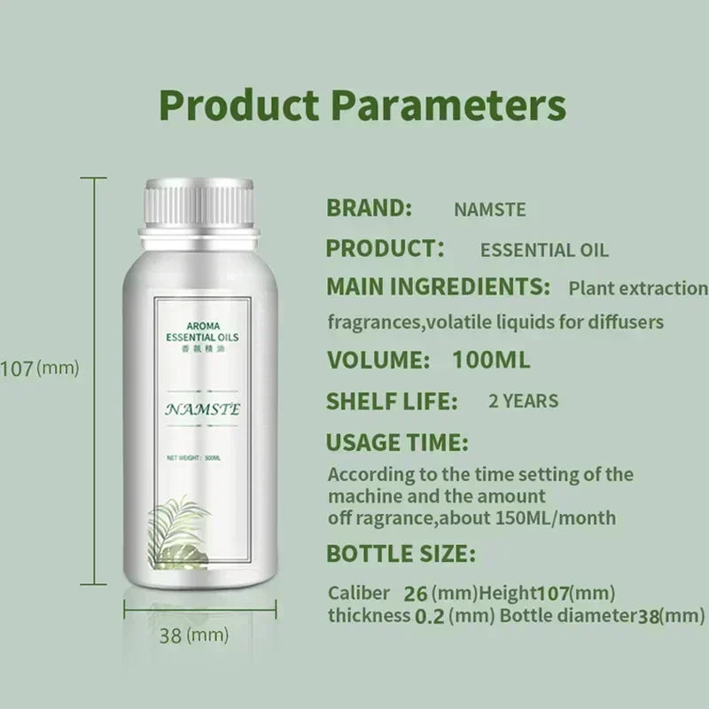 Namste Hotel Essential Oil 100ML – Aroma Fragrance Oil for Diffusers, Home & Hotel Air Freshener