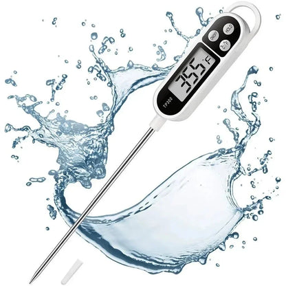 TP300 Digital Food Thermometer – Instant Read Kitchen Probe for Meat, BBQ, Oil, Water & Oven Cooking Temperature Tool