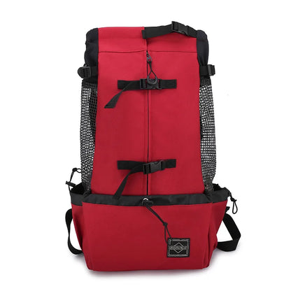Strong Nylon Dog Carrier Backpack – Breathable Pet Travel Bag for Small & Medium Dogs, Outdoor Cycling Pet Supplies