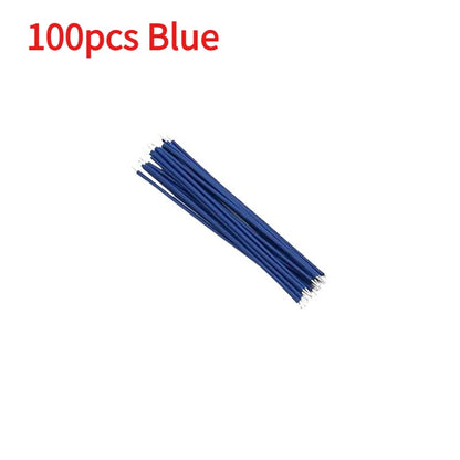 100/120PCS Tin-Plated Jumper Wires - 24AWG/26AWG 6-Color Breadboard PCB Wire DIY Electronics Kit