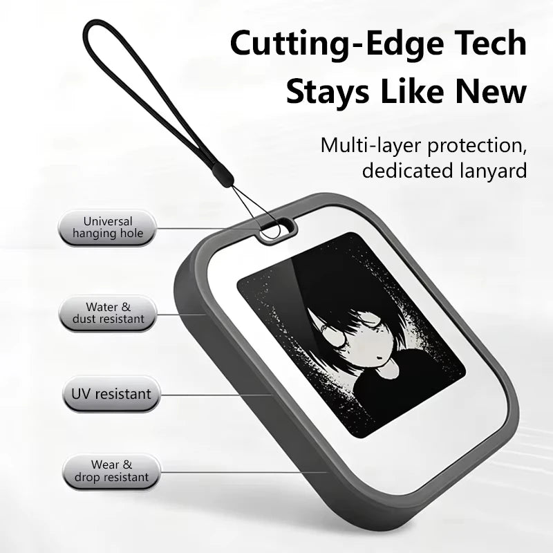 Lenovo Mini E-Ink Desktop Display - 1.54-Inch NFC Electronic Ornament and Bag Charm
