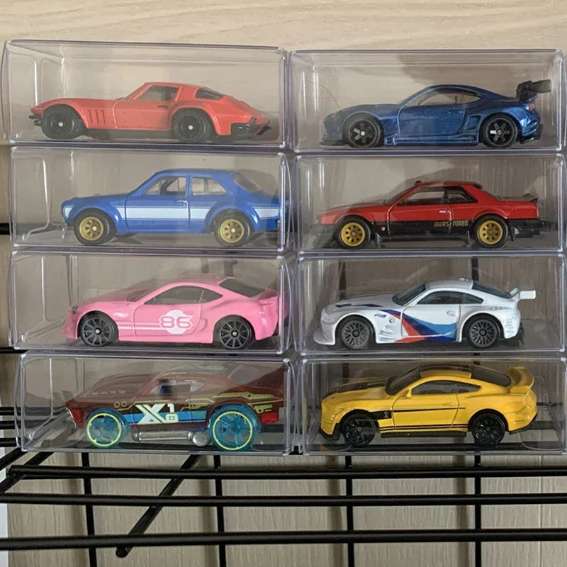 10/20/30/50/100pcs PVC Display Boxes — 1/64 Scale Car Model Toy Transparent Dustproof Exhibition Box for Collection & Gift Packaging