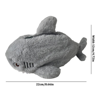 Large Capacity Plush Shark Pencil Case – Cute Ocean-Themed Pen Pouch, Portable Cosmetic & Storage Bag