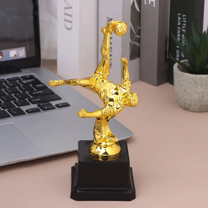Children’s Gold Trophy – Plastic Football Award Cup, Soccer Competition Souvenir & School Reward Small Prize