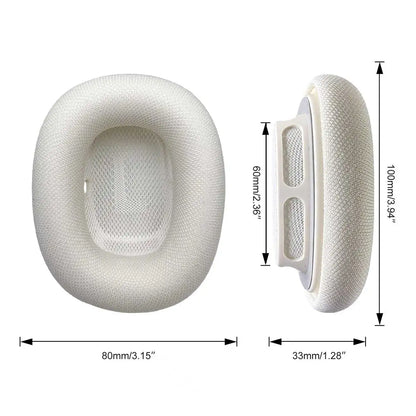 NullMini Replacement Mesh Ear Cushions for Apple AirPods Max 2 - Memory Foam Earpads and Headphone Cushion Covers