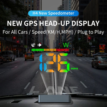 KWHUD GPS Head-Up Display Speedometer – Digital Windshield Projector USB Plug & Play Car Speed Monitoring Device