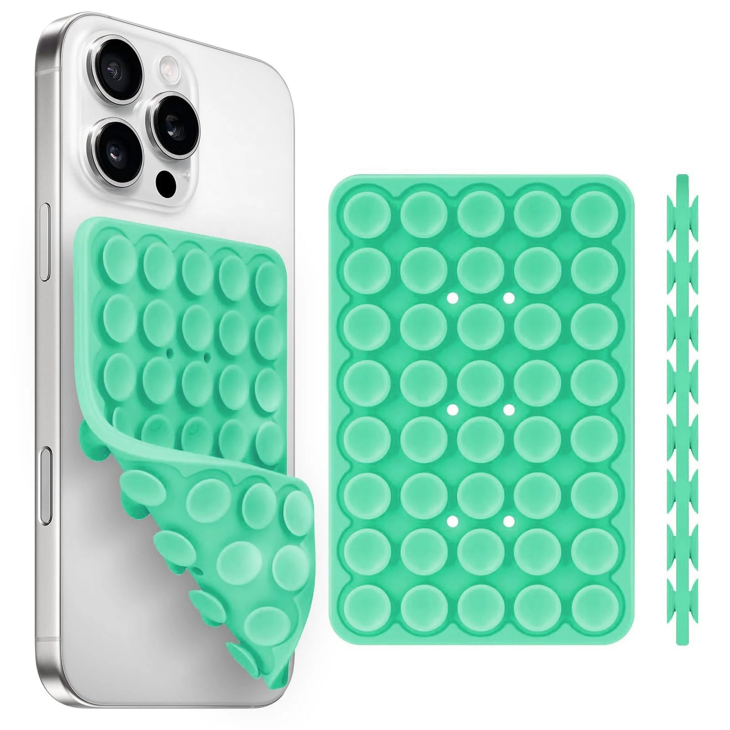 Silicone Suction Cup Phone Holder – Double-Sided, Anti-Slip Mobile Mount, Detachable Rubber Pad for Smartphones