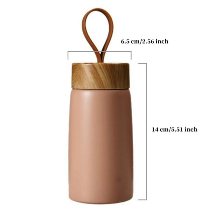 Insulated Coffee Mug - 304 Stainless Steel Tumbler, Portable Vacuum Flask Mini Water Bottle, Thermal Travel Cup