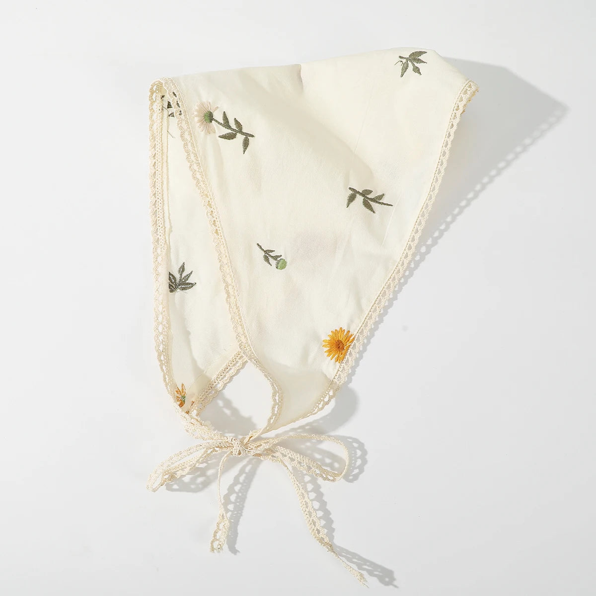 Fabric Printing Triangle Scarf — Flower Turban Bandana Headband for Women Retro Hair Accessories