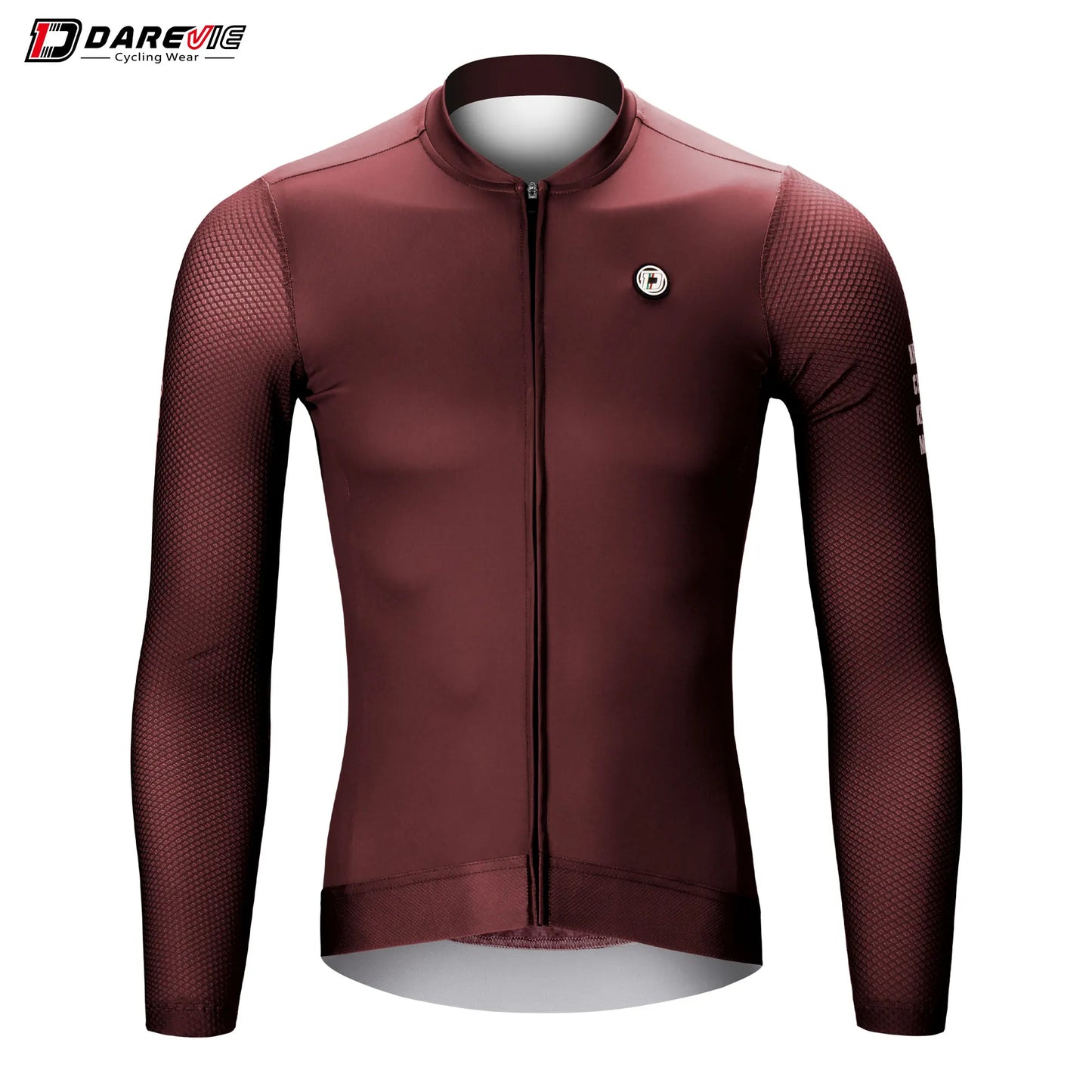 DAREVIE Cycling Jersey - Long Sleeve Aero 3D Mesh Breathable Cycling Shirt for Men and Women
