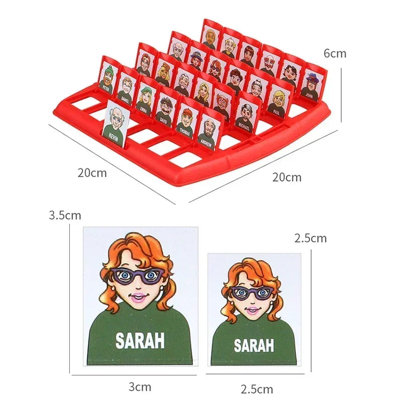 Guess Who I Am Board Game – Parent-Child Interactive Logical Reasoning Toy, Children’s Puzzle & Character Guessing Game