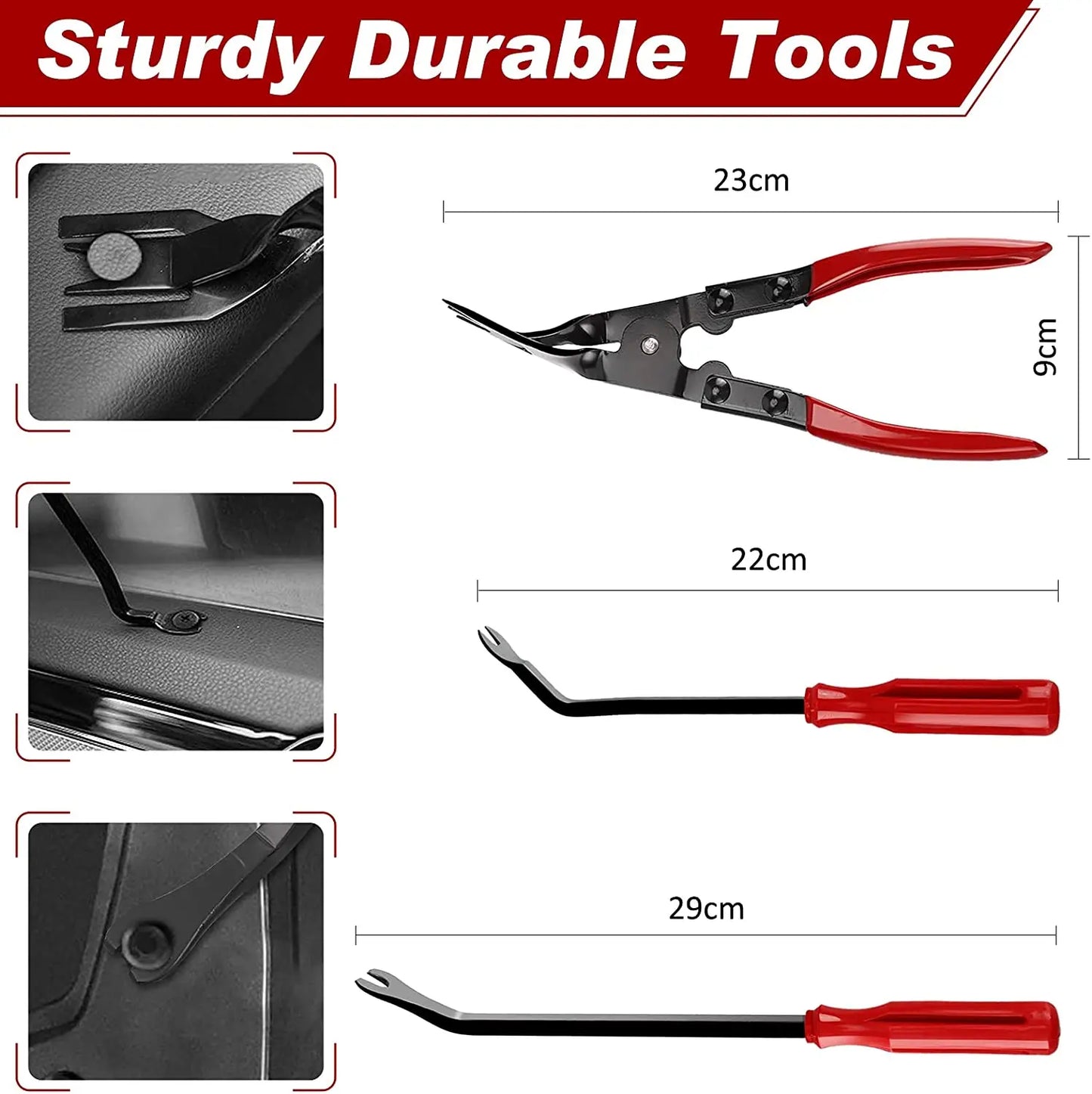 Car Interior Disassembly Kit – Plastic Trim Removal Tools & Clip Puller Set for DIY Auto Panel Work