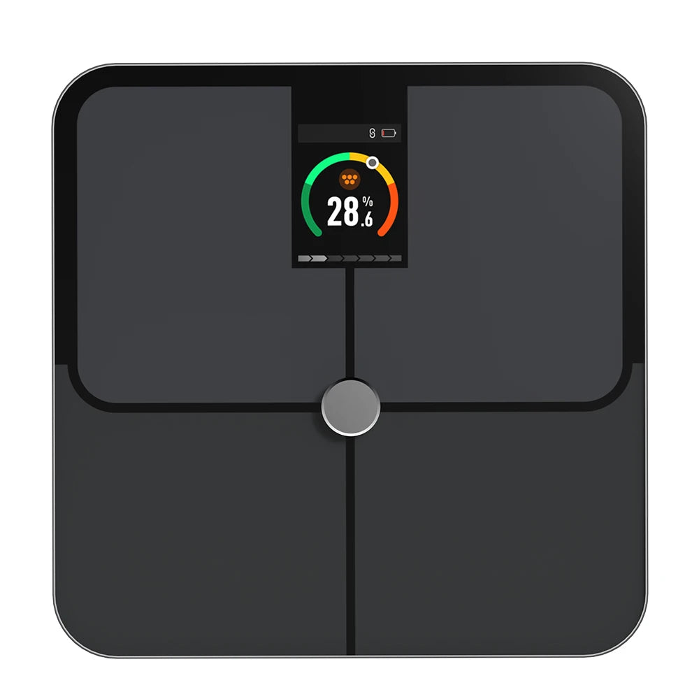 Digital Body Fat Scale — Smart TFT Color Screen with Heart Rate Monitoring for Precise Body Weight Measurement