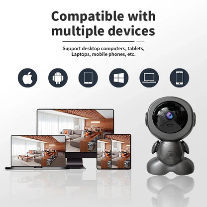 8MP WiFi Security Camera - Indoor HD PTZ Smart Home Surveillance with Auto Tracking, Night Vision & Baby/Pet Monitor