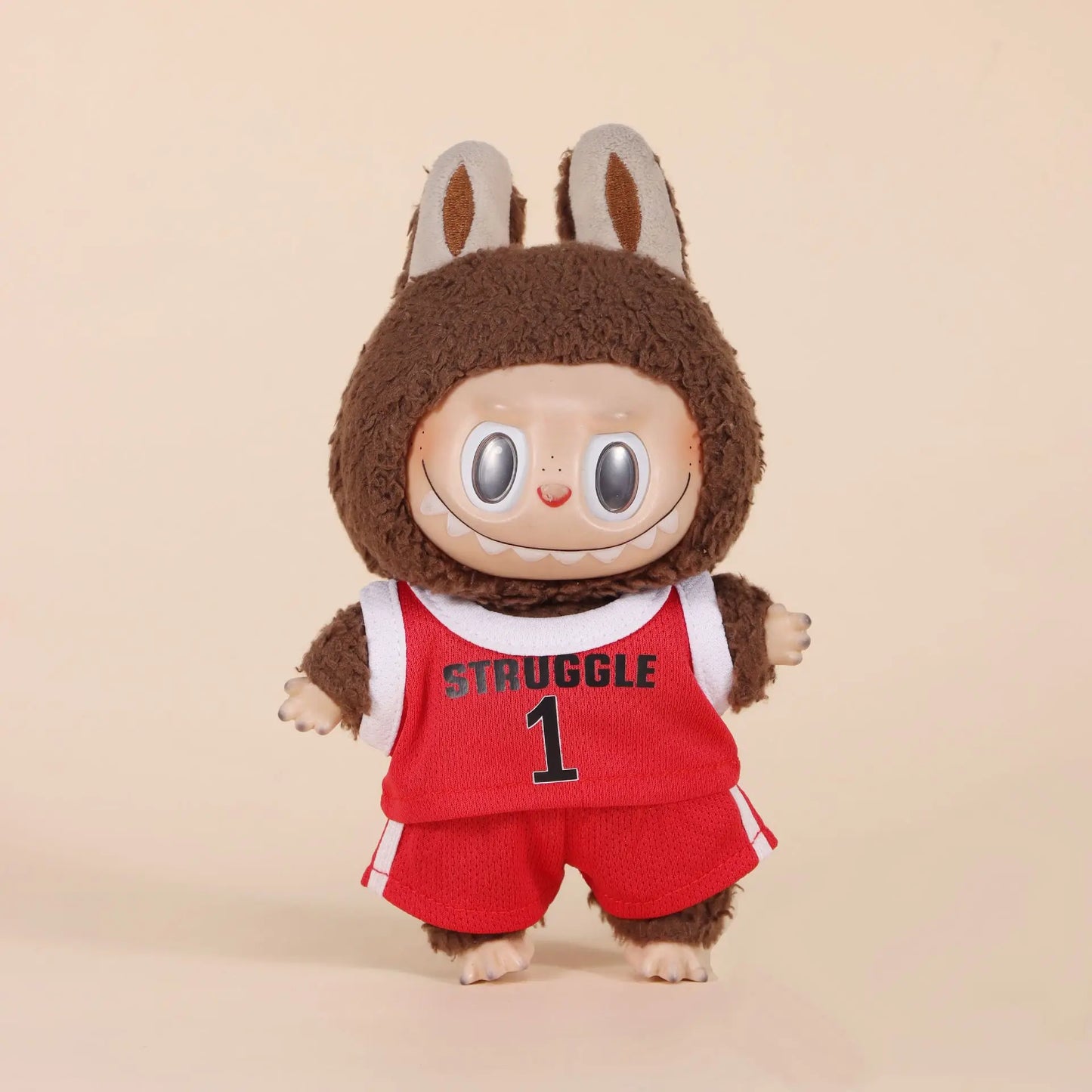 17cm Labubu Doll Clothes – First & Second Generation Basketball Outfit for Handmade Doll Gift