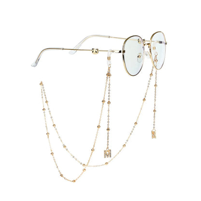 New Fashion Women's Eyeglass Chain - Hollow Star & Pearl Beaded Lanyard for Sunglasses & Reading Glasses, Neck Strap Holder