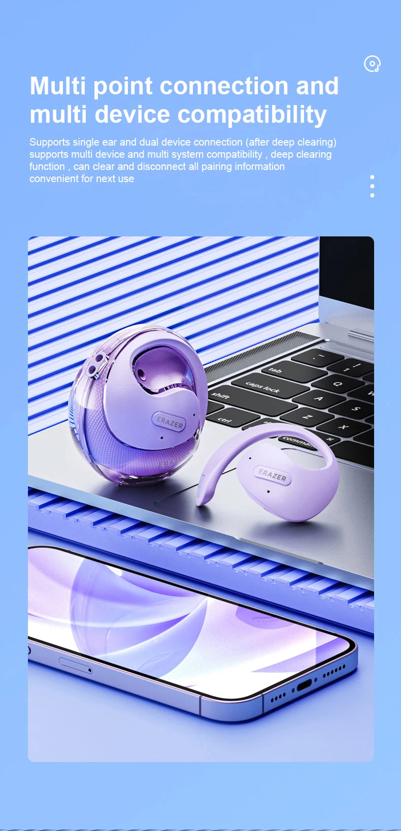 MINISO X15Pro AI Translator Earbuds — Bluetooth Wireless Sports Headphones, Waterproof HD Call Earphones with Mic