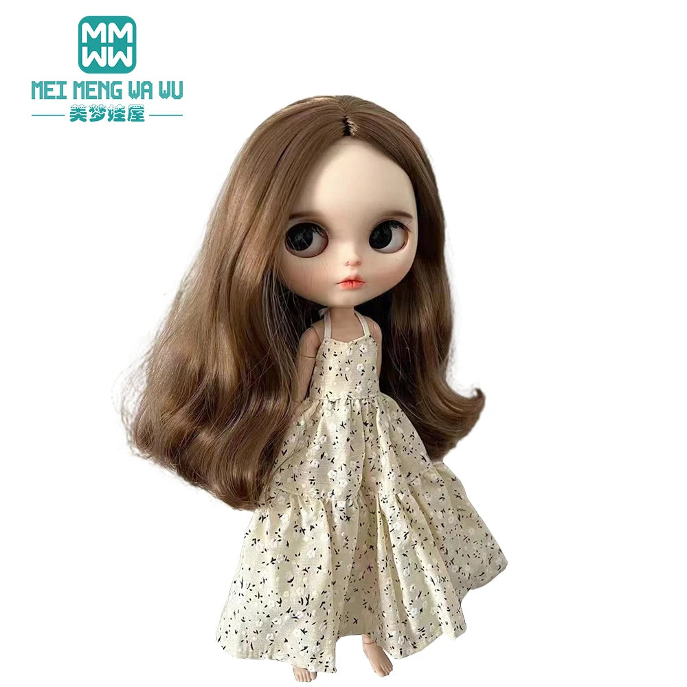 Doll Clothes Set — Fashion Polka Dot Shirts, Sundresses & Sweatshirts for Blythe, Azone, OB22, OB24 Doll Accessories