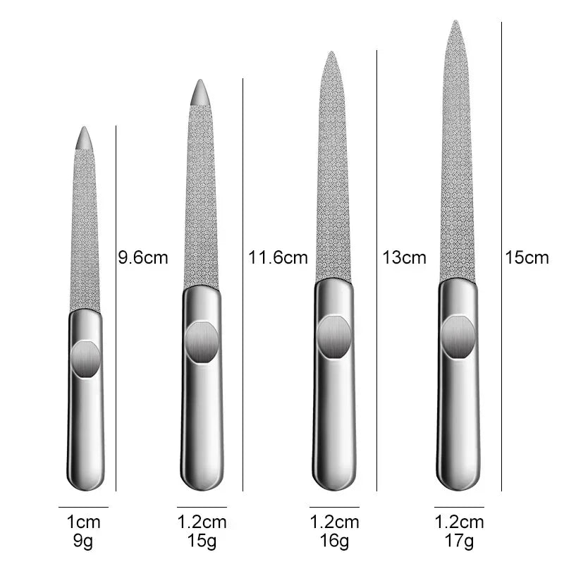 Nano Glass Nail File - Transparent Crystal Nail Polishing and Shining Tool for Smooth Nail Care