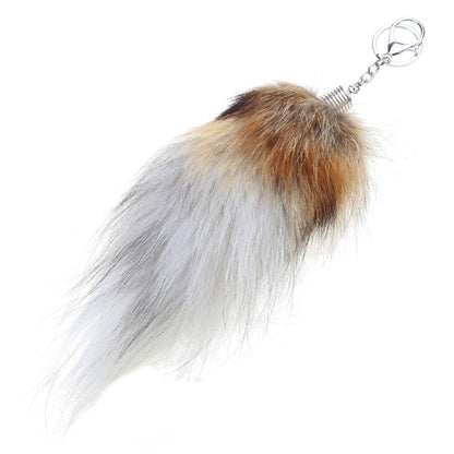 Raccoon Tail Keychain — Creative Coat Tail Key Ring Chain, Unique Gift for Men