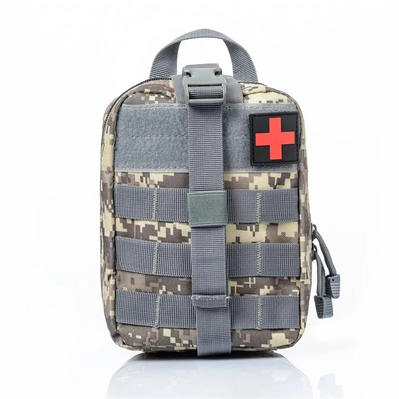 Outdoor First Aid Kit - EDC MOLLE Medical Survival Emergency Pack for Camping Hiking Fishing & Travel