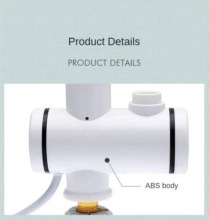 Electric Instant Kitchen Water Heater Faucet — Tankless Hot & Cold Heating Tap