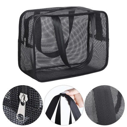 New Mesh Bathing Bag – Portable Shower Toiletry Pouch for Travel Makeup Storage & Bath Essentials
