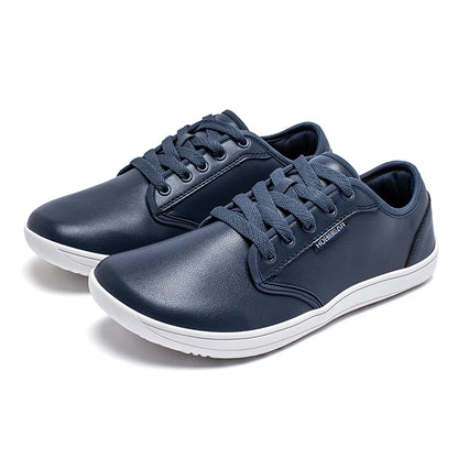 HOBIBEAR Unisex Wide Barefoot Shoes – Zero Drop Minimalist Sneakers for Men & Women, Artificial Leather Trail Walking Shoes