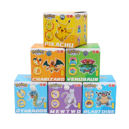 Pokemon Action Figures Set – Pikachu, Gengar, Dragonite, Snorlax & Pokeball Toys