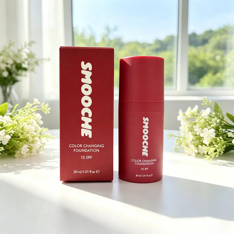 SMOOCHE Adaptive Skin Tone Foundation - Lightweight Moisturizing Waterproof Makeup with Radiance-Boosting Finish