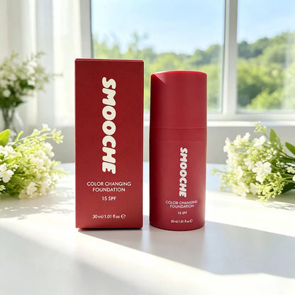 SMOOCHE Adaptive Skin Tone Foundation - Lightweight Moisturizing Waterproof Makeup with Radiance-Boosting Finish