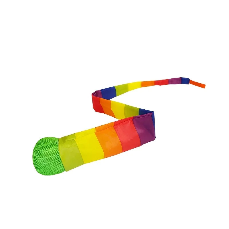 Rainbow Comet Ball - Soft Tail Indoor & Outdoor Throwing and Coordination Training Toy