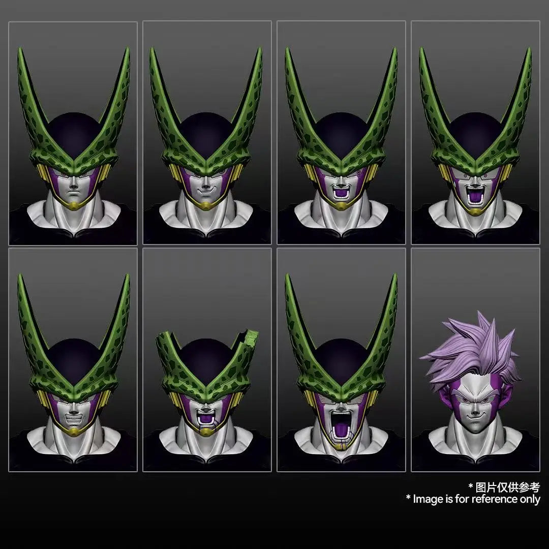 KW Studio Dragon Ball Z Cell Figures – Masked Perfect Monster DX Blue & Purple Ver KW006ADX/KW006BDX Anime Action Figure Toys & Gifts