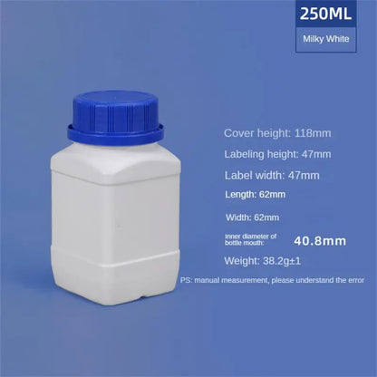 Empty Plastic Bottles 250ML/500ML/1L — HDPE Liquid, Cosmetic, Food & Chemical Storage Containers