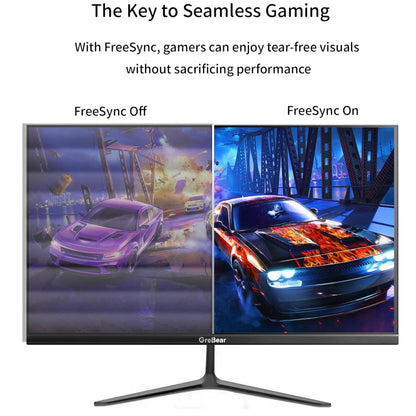 GreBear 24-Inch IPS Computer Monitor – FHD 1080p, 99% sRGB, Ultra Slim LED, 5ms Response, Low Blue Light