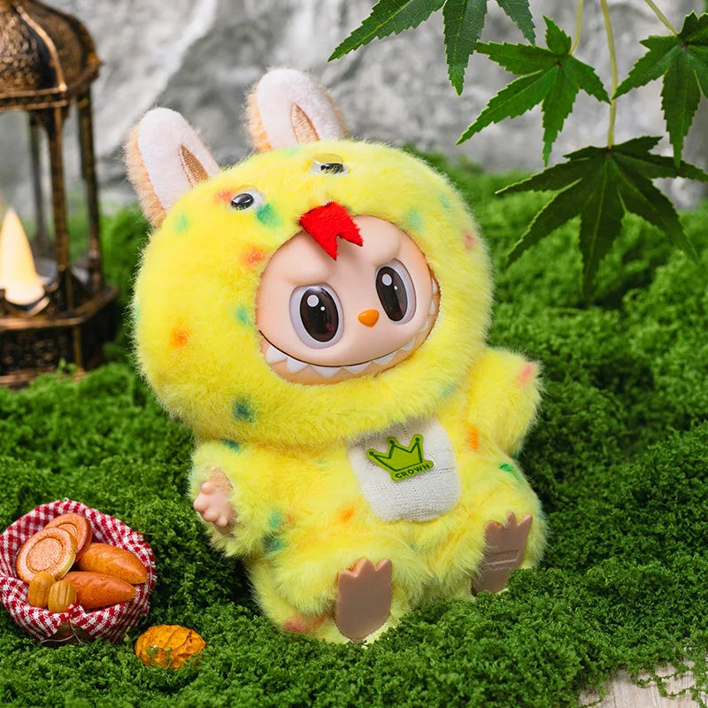 17cm Labubu Doll Clothes for V1–V3 Plush Dolls – Cute Skirt Fashion Outfit Set & Accessories Gift