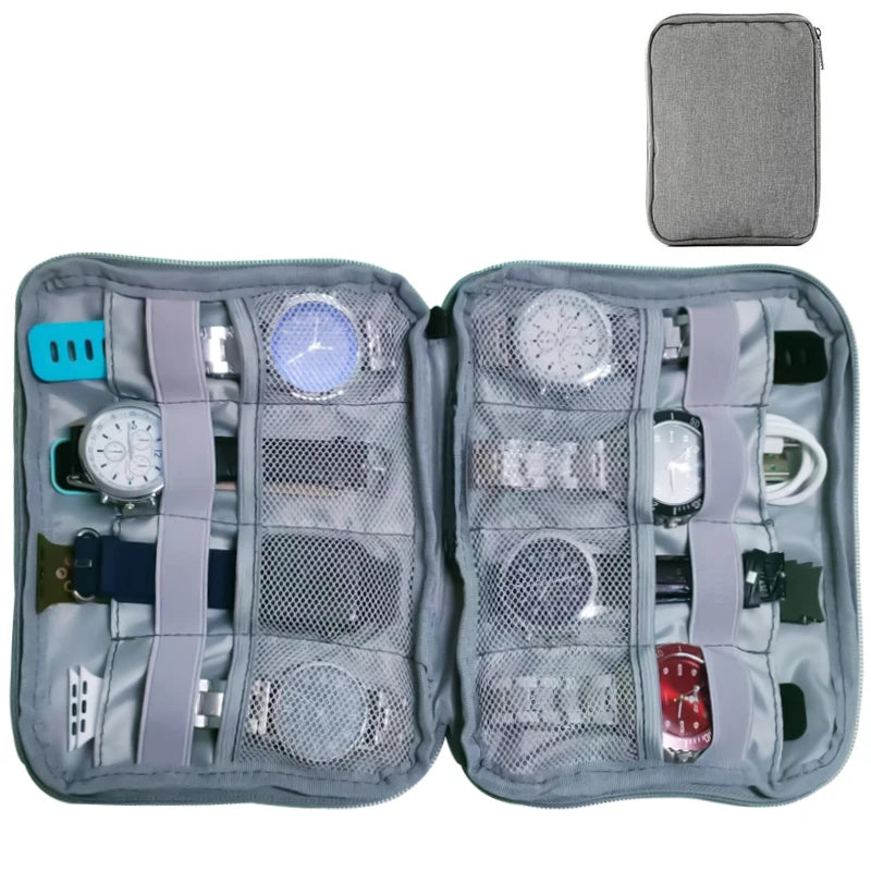 Waterproof Portable Watch Storage Box - Organizer for Men & Women, Smartwatch & Apple Watch Strap Holder
