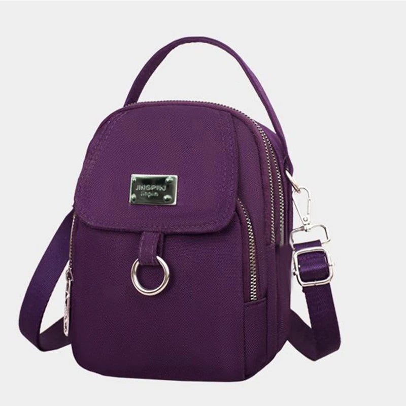Women’s Mini Multi-Color Crossbody Bag – Compact Shoulder Bag for Daily Casual Outings, Campus, and Commute