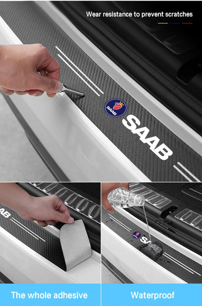 Carbon Fiber Anti-Scratch Scuff Pedal Protector for SAAB 9-3, 9-5 – Car Styling Sticker Accessories