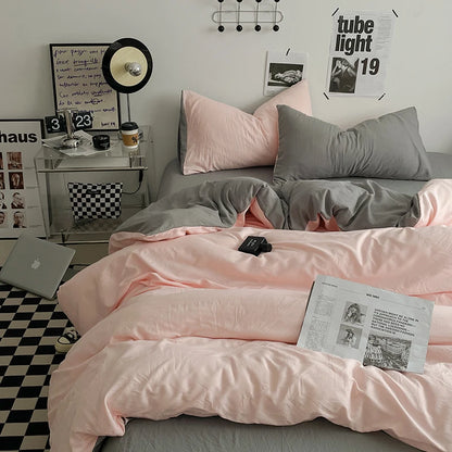 Bedding Comforter Set – Duvet Cover & Bed Sheets with Pillowcases for Queen/King Bed, Edredones de Cama