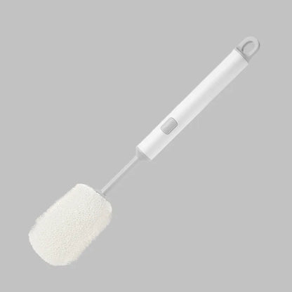 Removable Long Handle Soft Sponge Brush – Kitchen Cleaning Tool for Coffee, Wineglass & Bottle Cups
