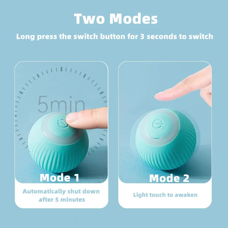Interactive Electric Cat Ball Toys - Smart Self-Moving Toys for Cats, Perfect for Training and Indoor Playtime