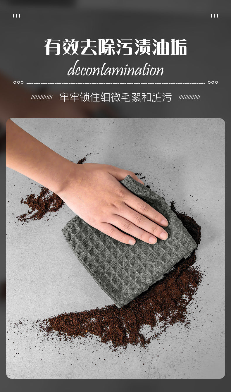 Super Absorbent Barista Towel – Lint-Free Square Coffee Machine Cleaning Cloth